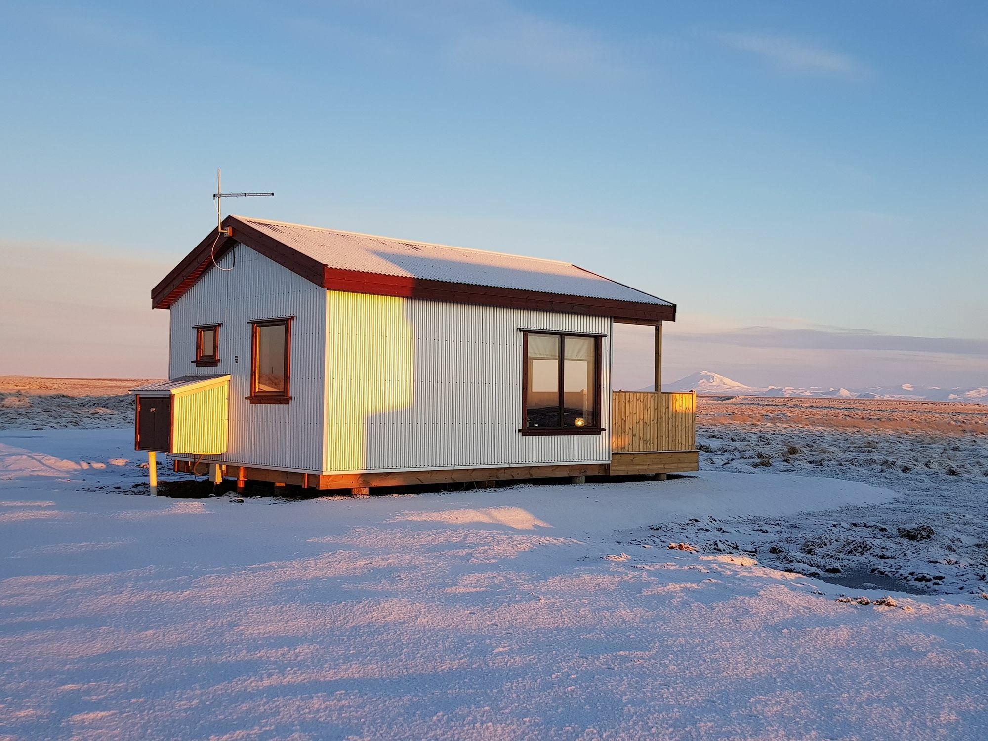 Hekla Cabin 1 Volcano And Glacier View เฮลลา ภายนอก รูปภาพ